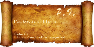 Palkovics Ilona névjegykártya